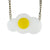 Sunny Side-Up Egg Laser Cut Necklace