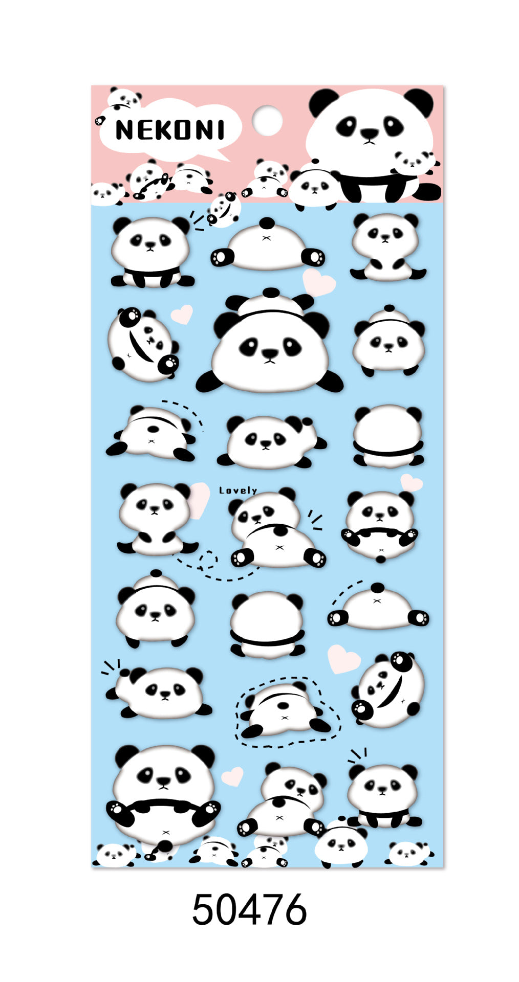 Nekoni Sticker: Panda Series