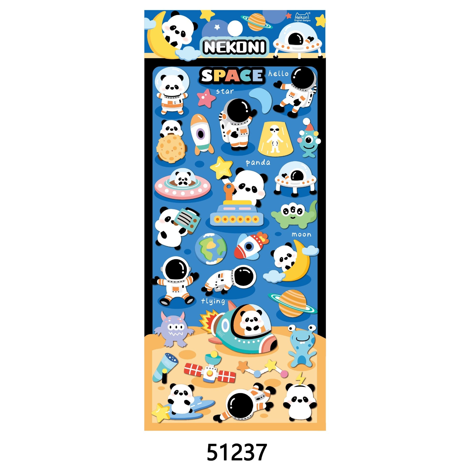 Nekoni Sticker: Puffy Fun Series