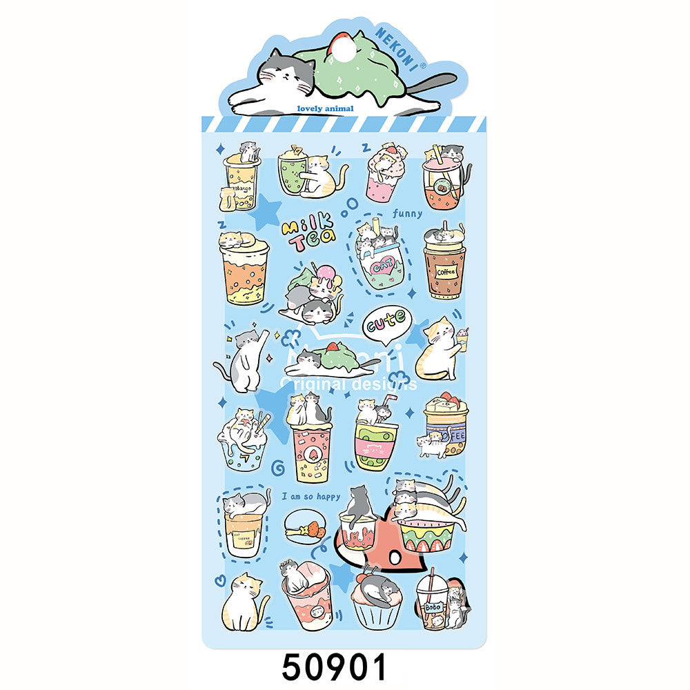 Nekoni Sticker: Lovely Animal Foodie Series