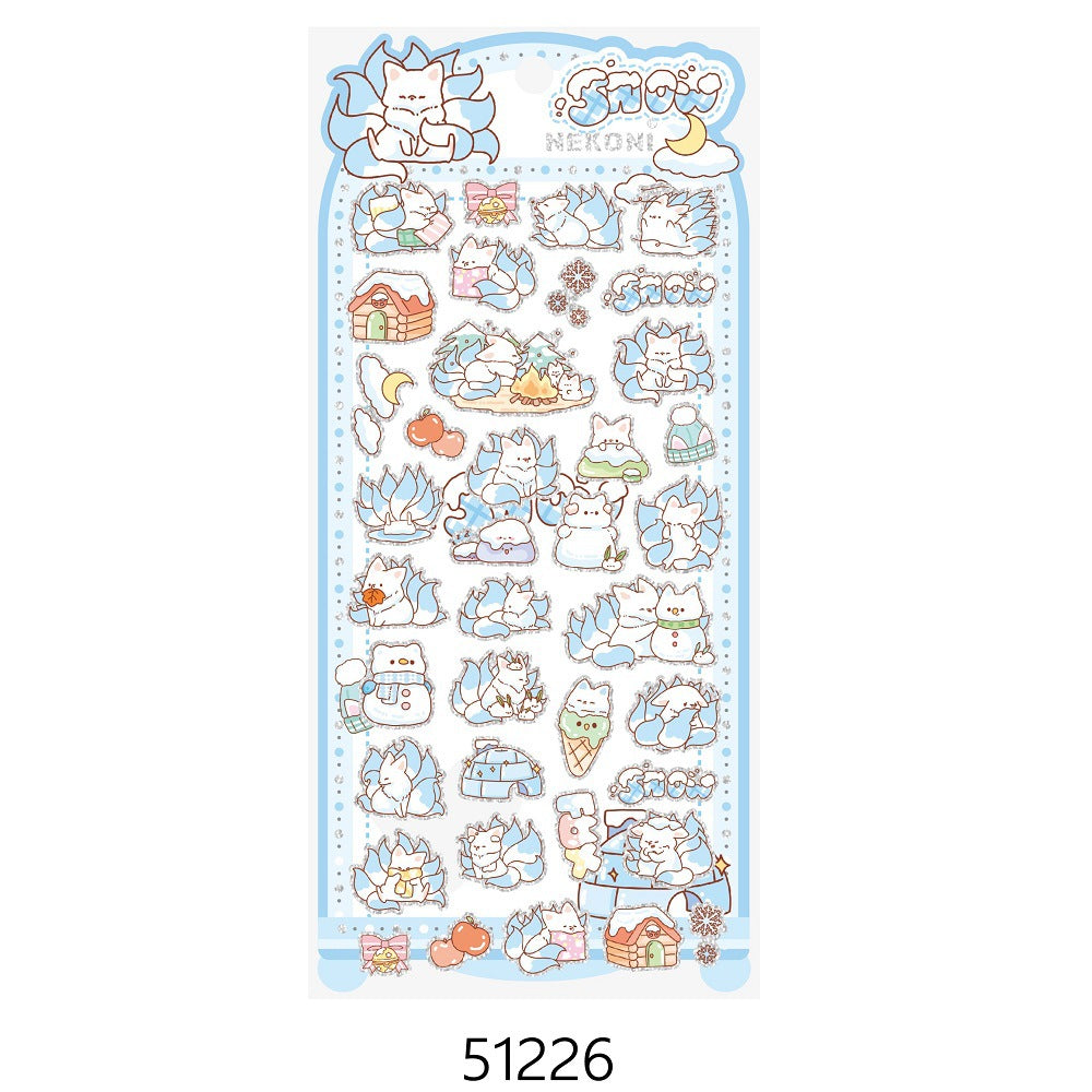 Nekoni Sticker: Bunny-Fox-Panda-Dog-Kitty