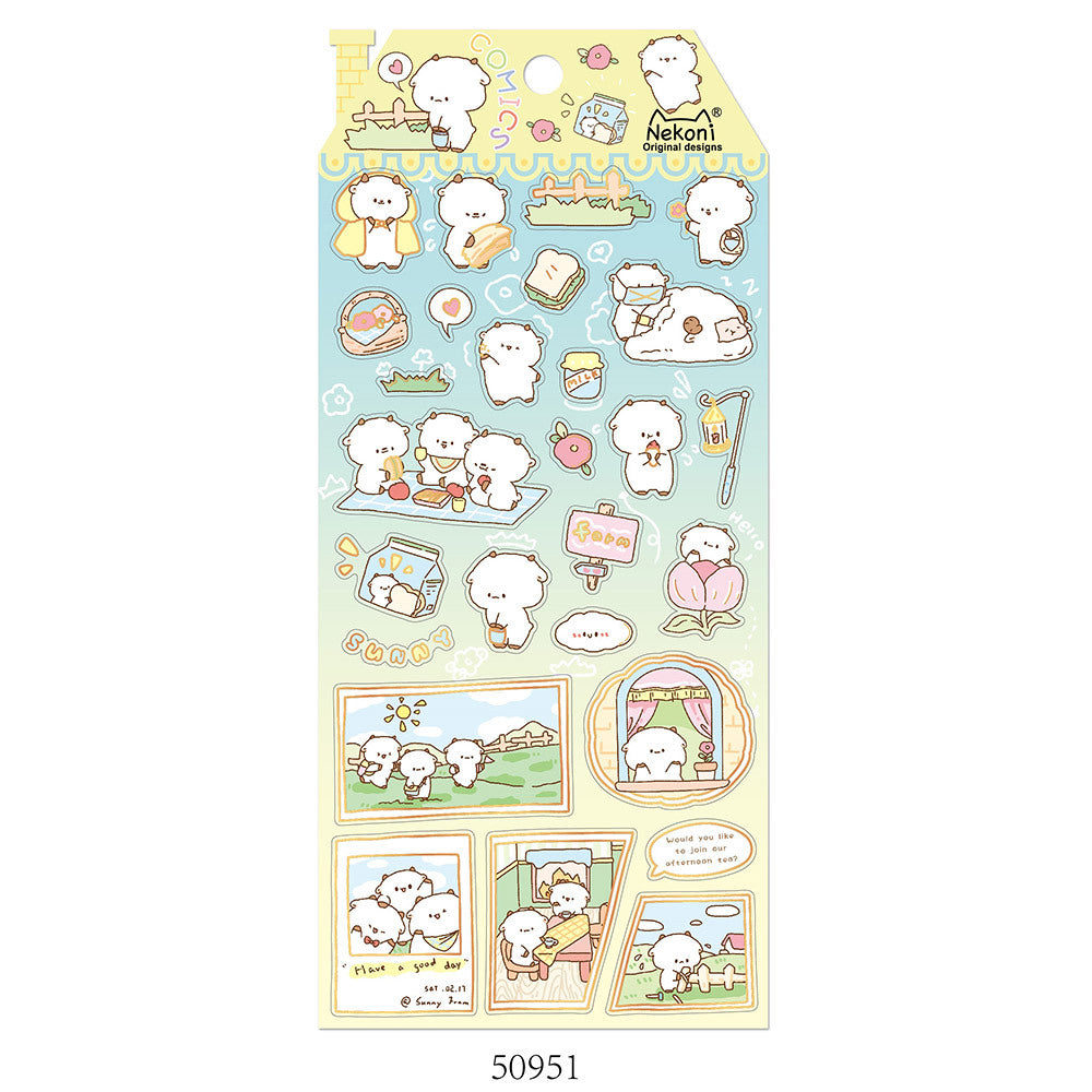 Nekoni Comics Sticker: Dog-Deer-Cow-Hamster-Lamb-Bird