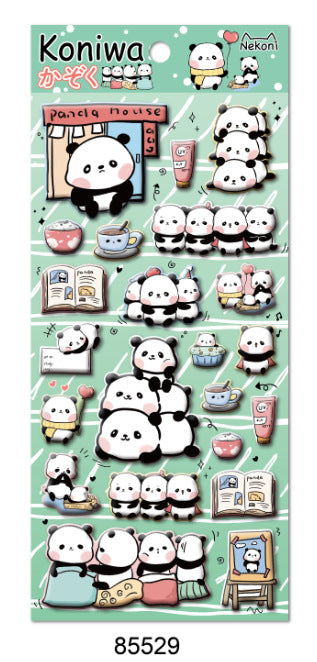 Nekoni Sticker: Panda Series