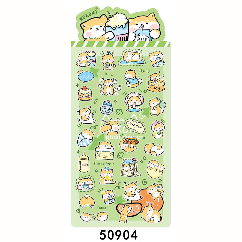 Nekoni Sticker: Lovely Animal Foodie Series