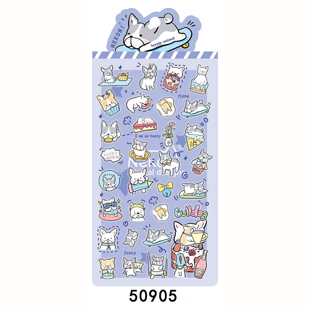 Nekoni Sticker: Lovely Animal Foodie Series