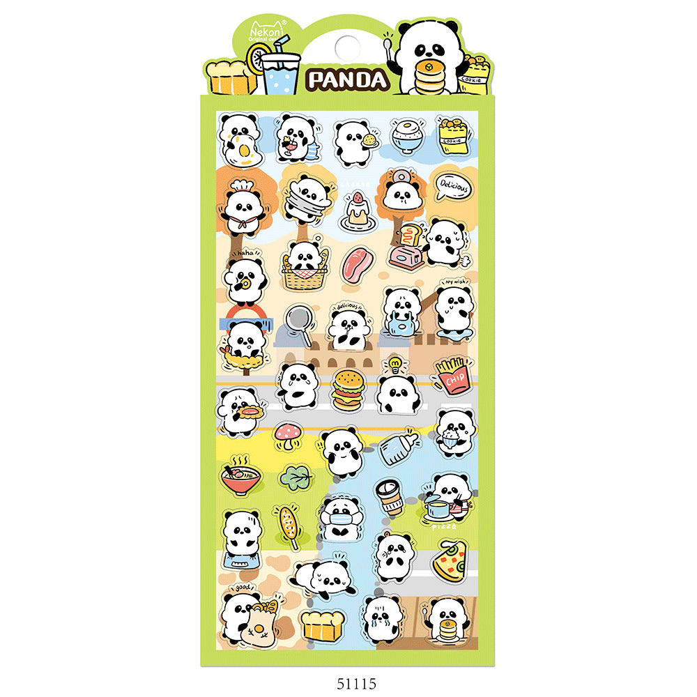 Nekoni Sticker: Kitty-Parrot-Koala-Bear-Penguin-Panda