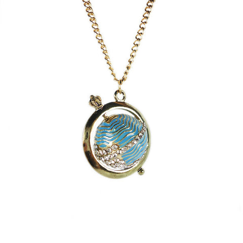 Spinning Globe Necklace