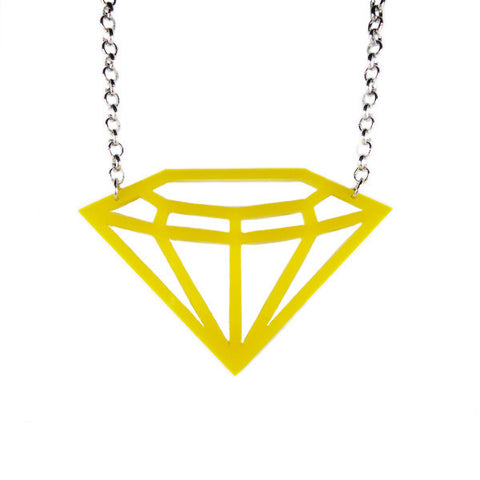 Diamond Laser Cut Necklace