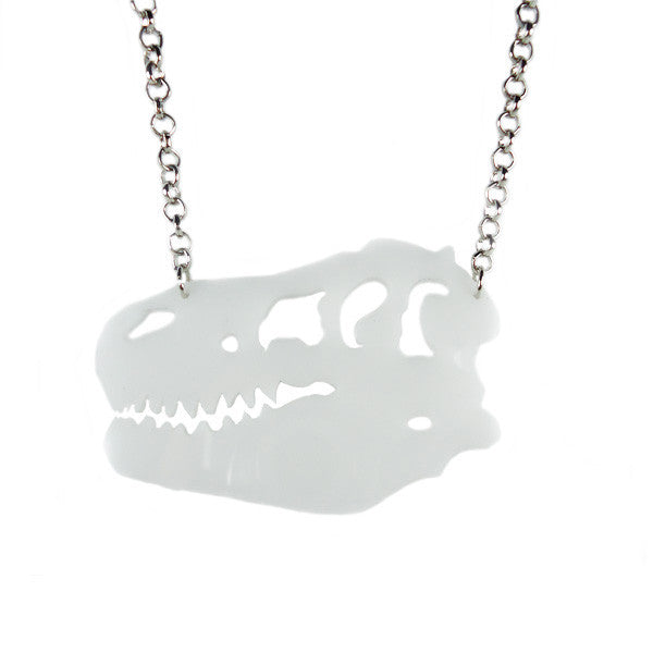 Dinosaur Skull Laser Cut Necklace