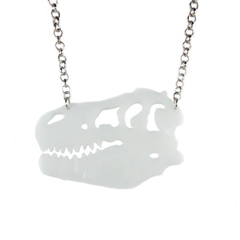 Dinosaur Skull Laser Cut Necklace