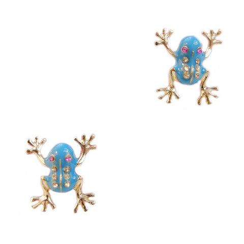 Jumpy Frog Stud Earrings