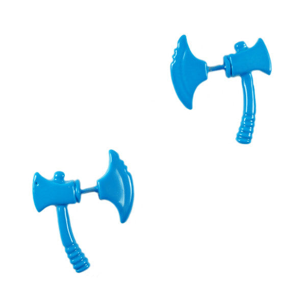 Neon Axe Front and Back Earrings