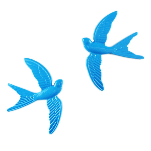 Neon Dove Stud Earrings