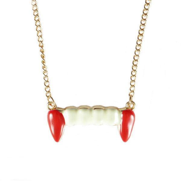 Vampire Fangs Necklace