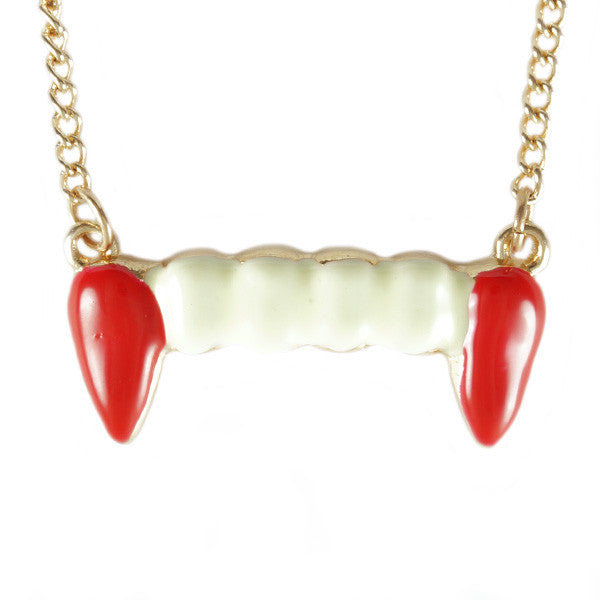 Vampire Fangs Necklace