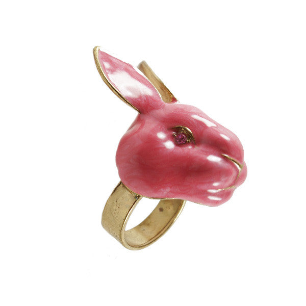 Pink Rabbit 3D Ring