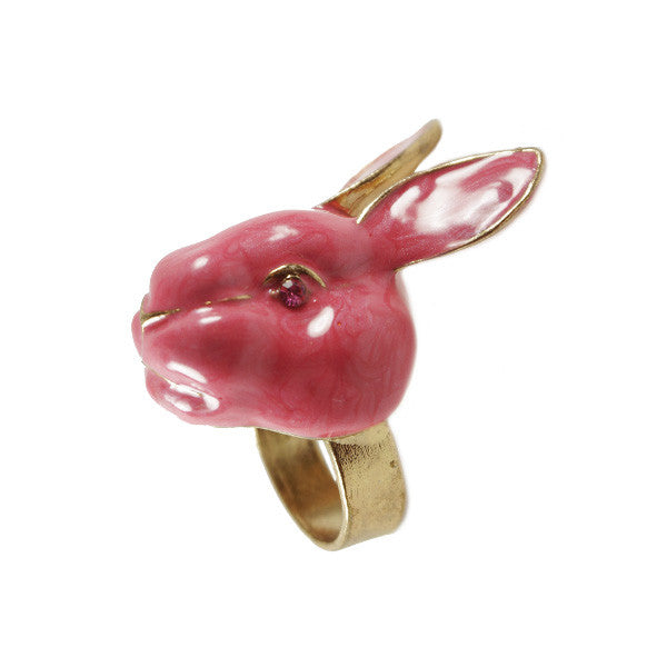 Pink Rabbit 3D Ring