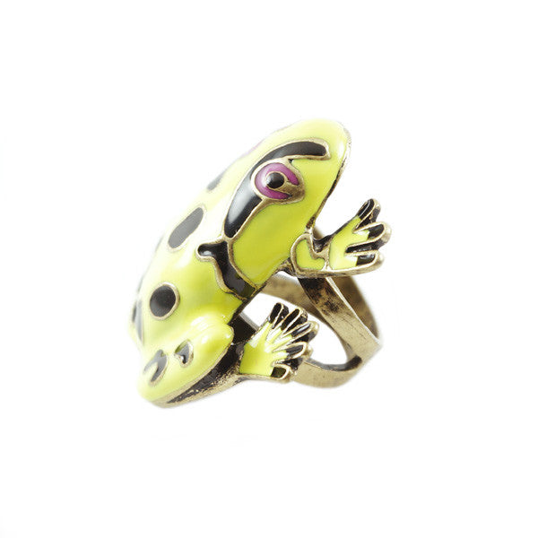 Yellow Toad Ring