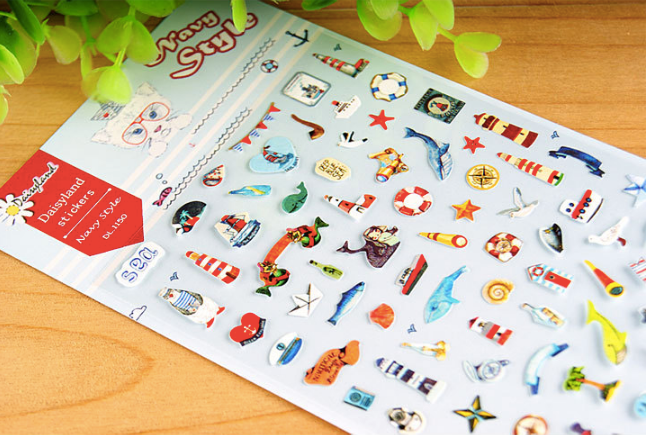 Daisyland Sticker: Navy Style