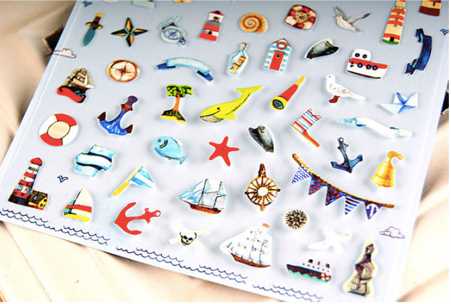 Daisyland Sticker: Navy Style