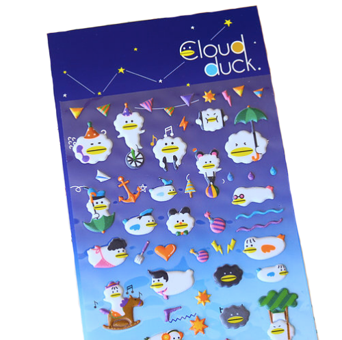 Funny Sticker World: Cloud Duck
