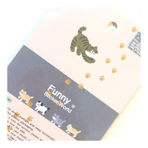 Fuzzy Crocodile & Hippo Stickers by Funny Sticker World