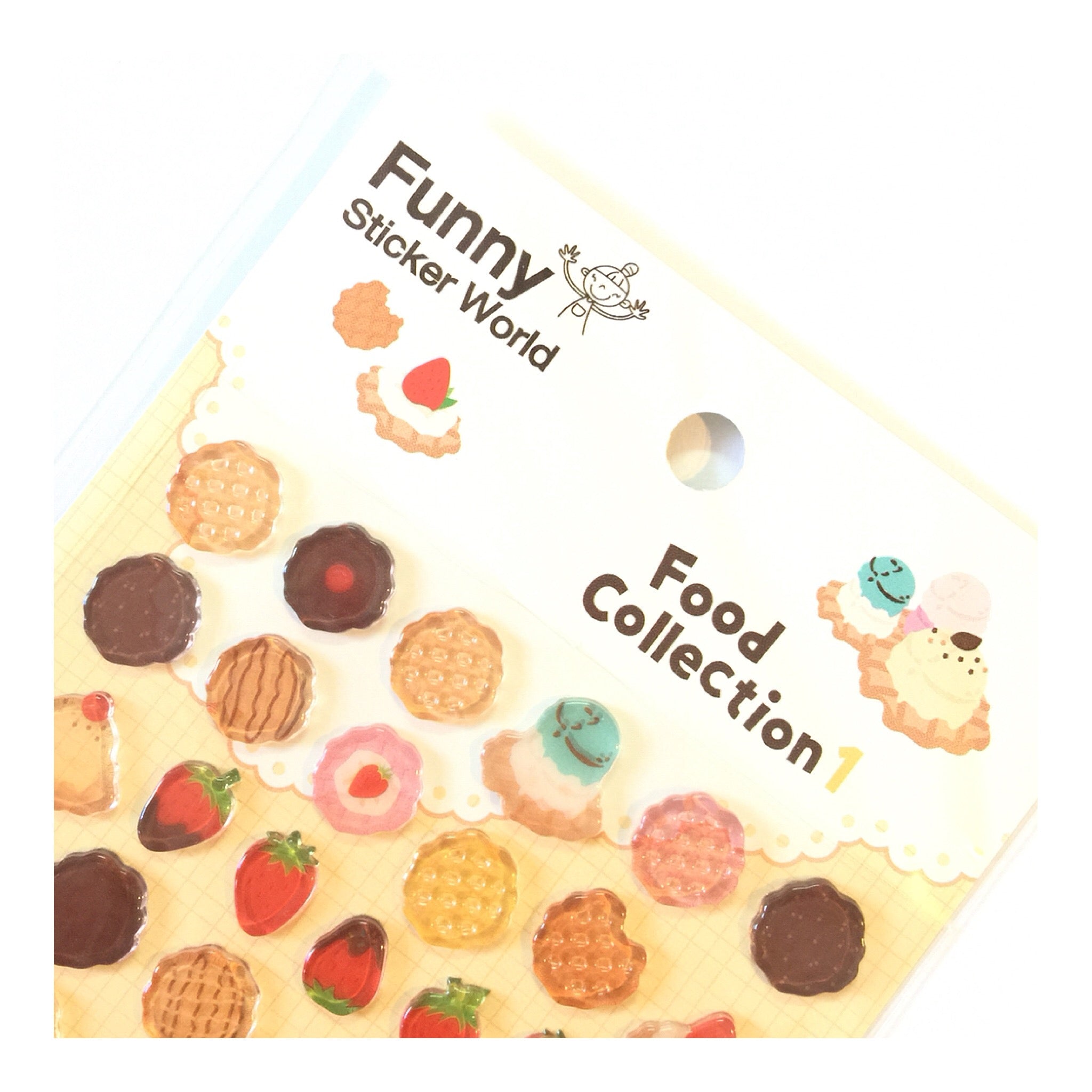 Funny Sticker World: Food Collection 1 Waffle