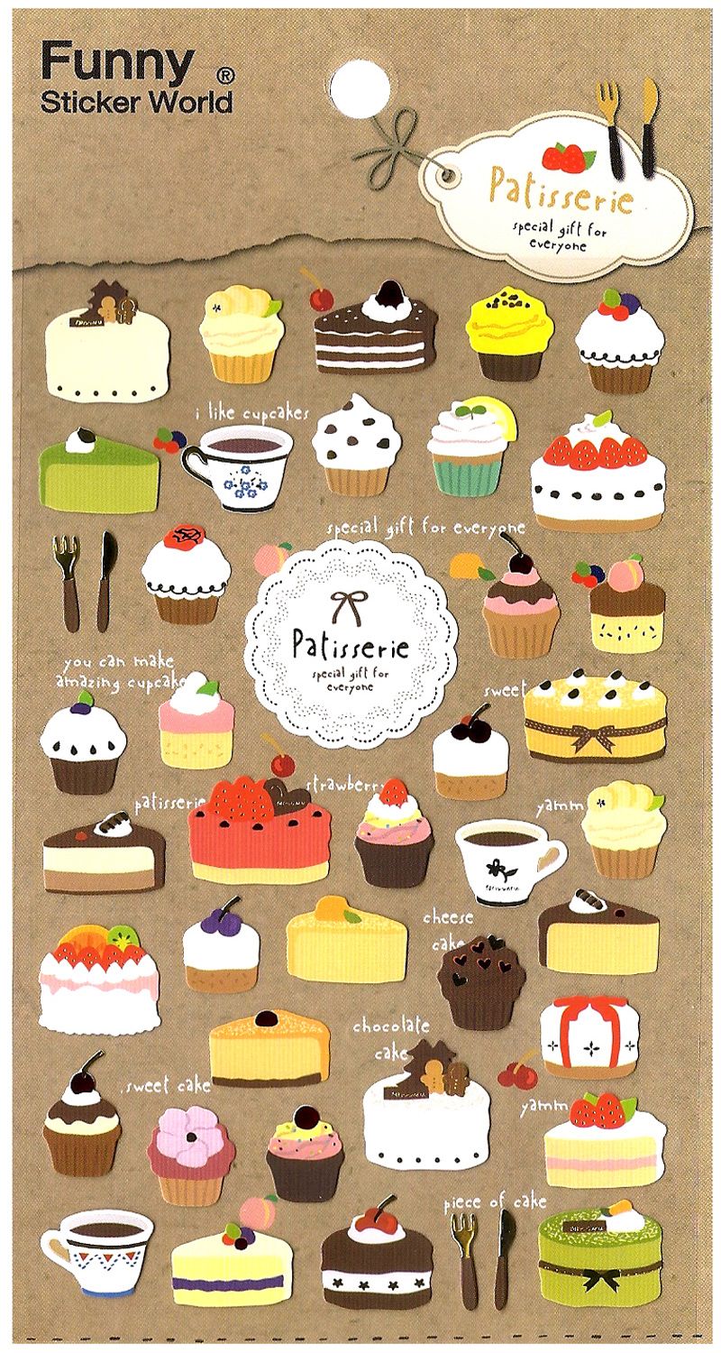 Funny Sticker World: Patisserie
