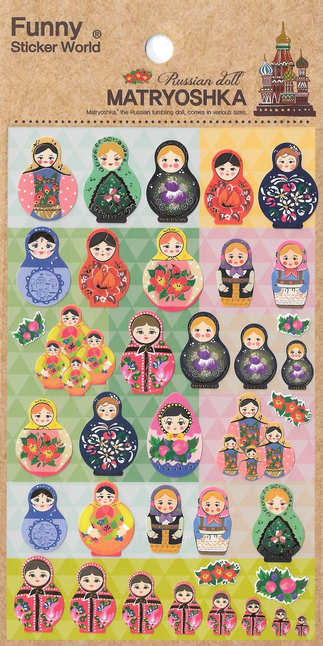 Funny Sticker World: Matryoshka