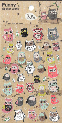 Funny Sticker World: BuBo Owl
