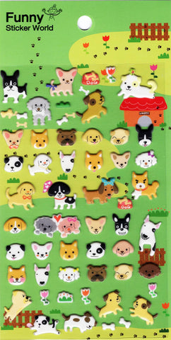 Funny Sticker World: Happy Dogs