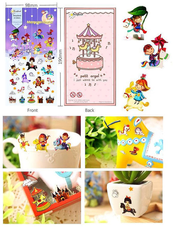 Daisyland Sticker: Merry Go Round